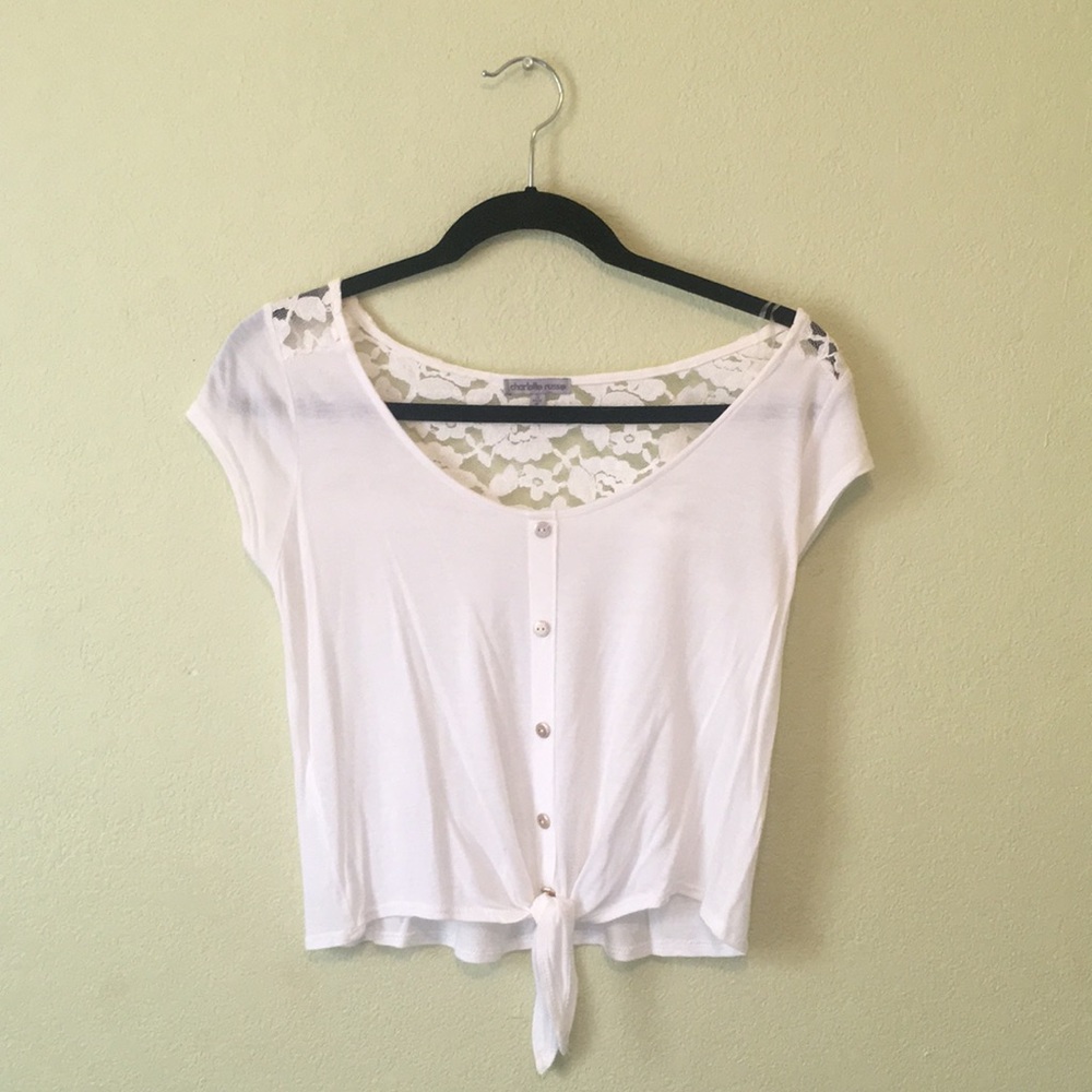 White lace top